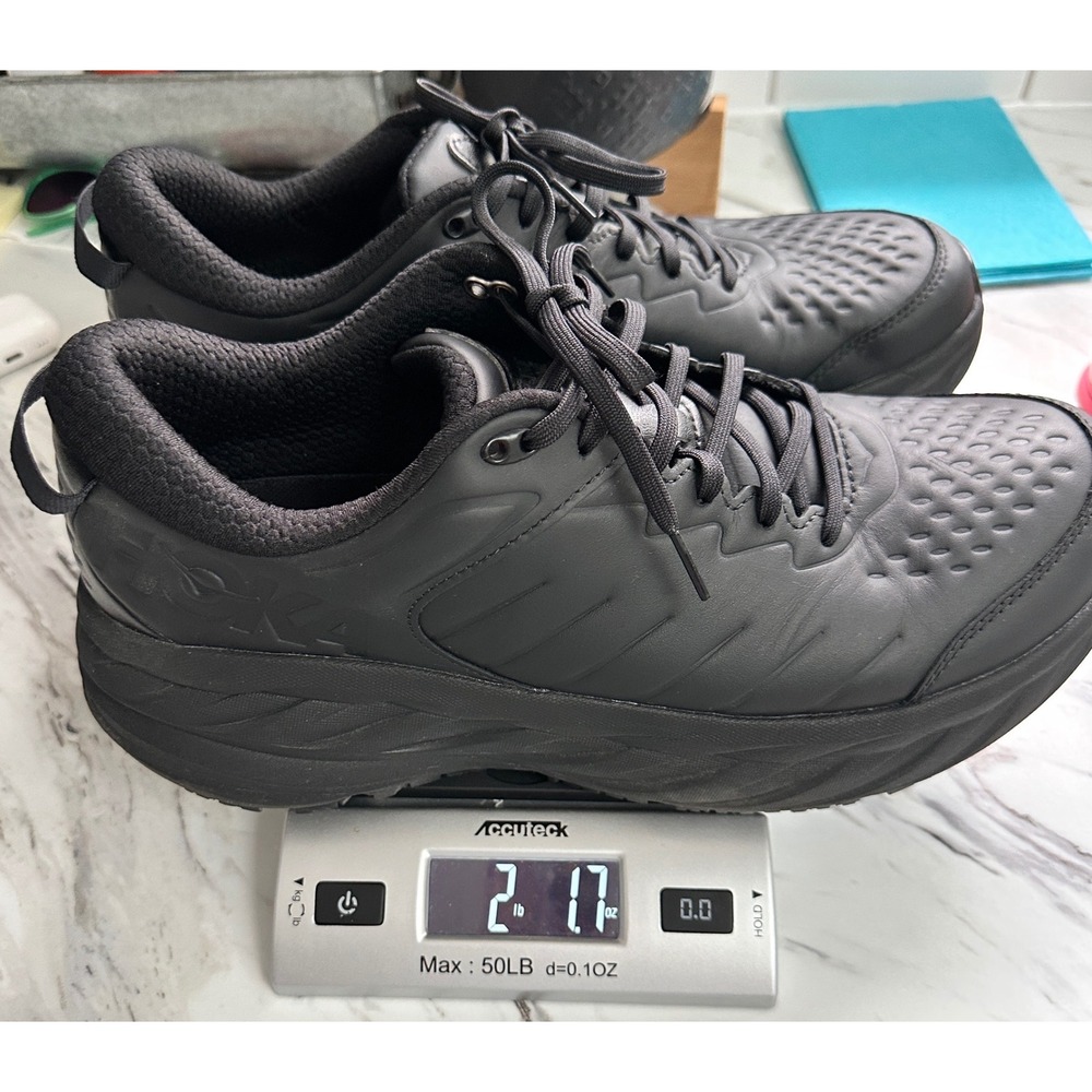 HOKA Bondi SR Mens Shoe Size 13 Water Slip Resistant Triple Black EUC - Picture 11 of 11